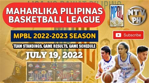 mpbl standing|mpbl standings 2022.
